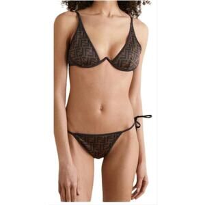 FENDI FF logo reversible underwire bikini set